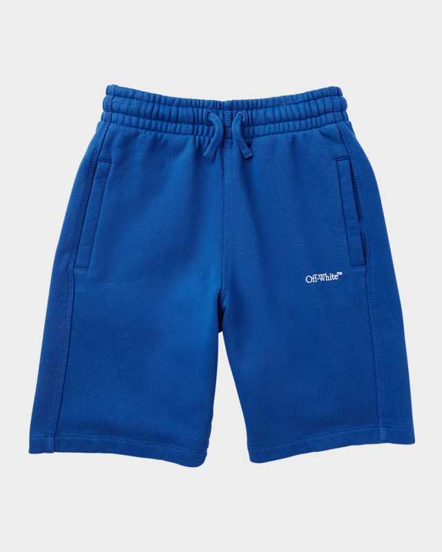 Boy's Bookish Logo Sweatshorts, Size